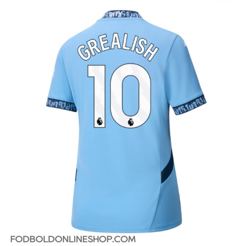 Manchester City Jack Grealish #10 Hjemmebanetrøje Dame 2024-25 Kortærmet